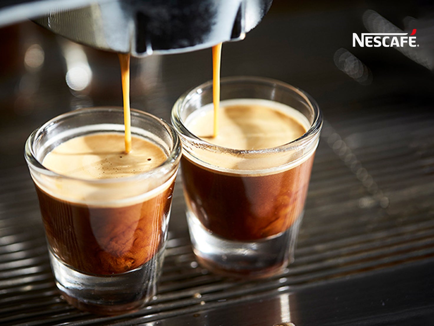 Two glass of espresso