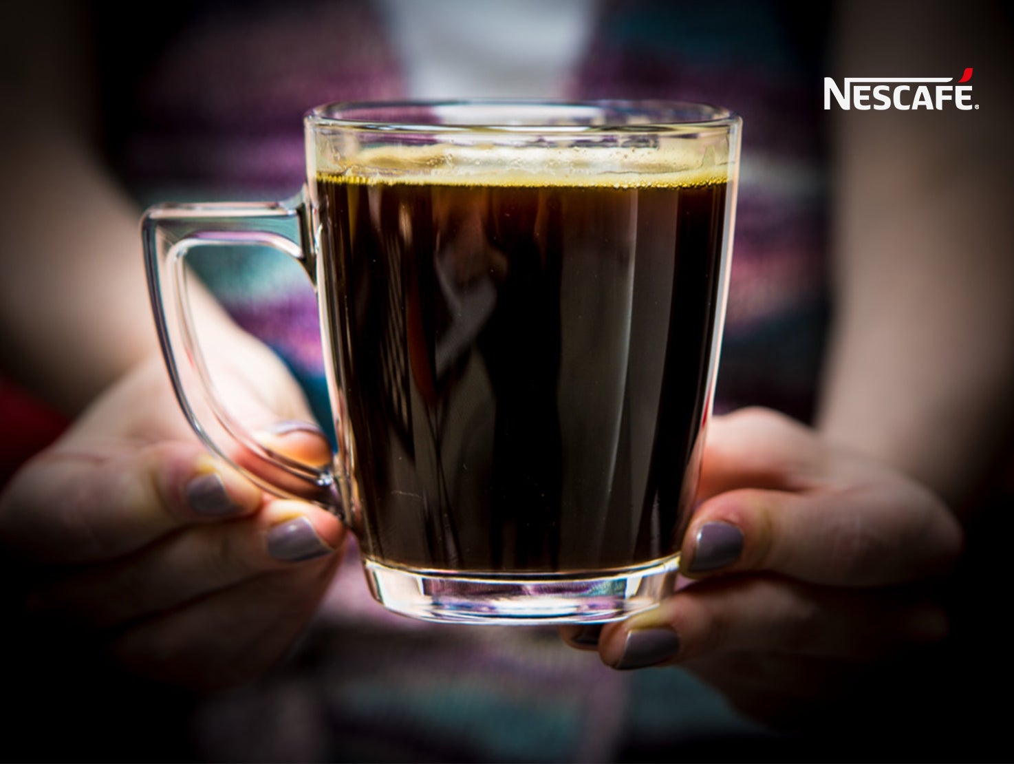 Cup of nescafe soluble coffee