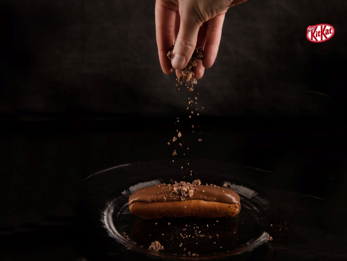 Bread with Kitkat Garnish