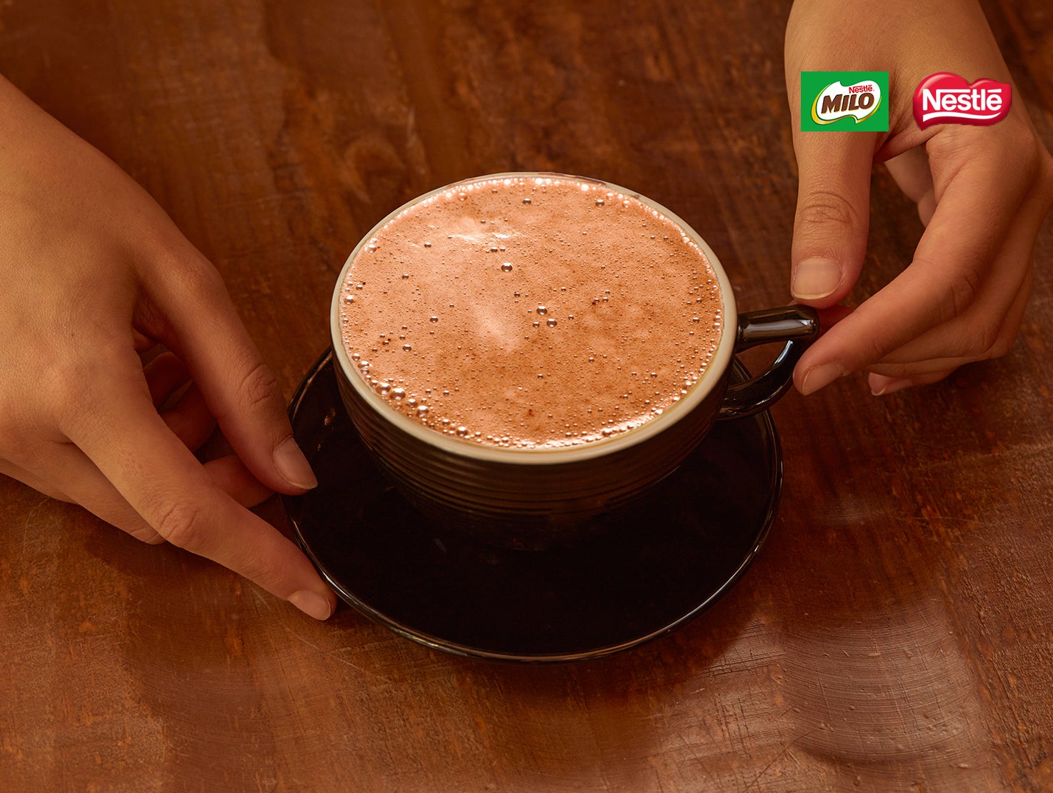 A cup of hot chocolate