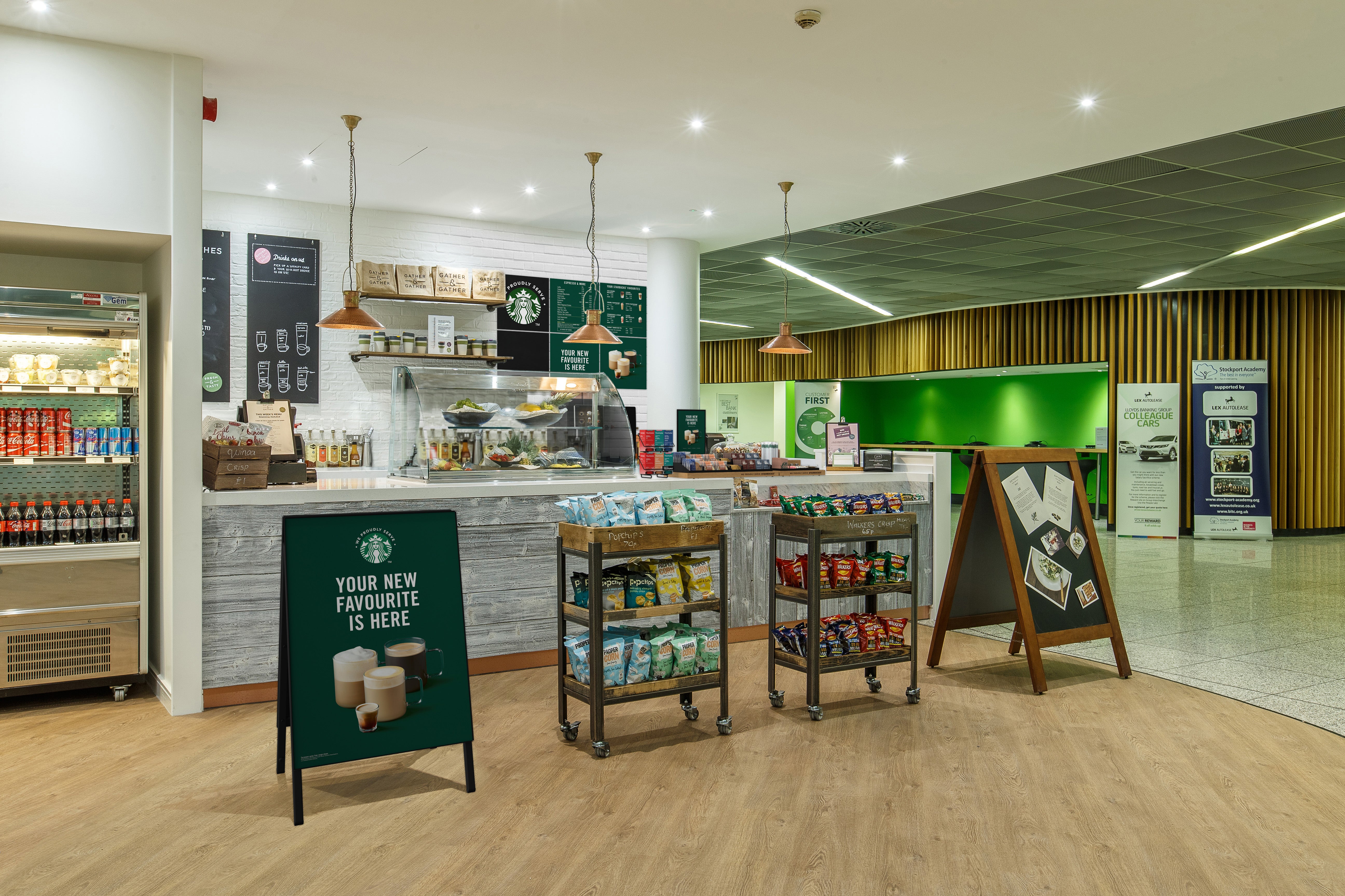 We Proudly Serve Starbucks in the office