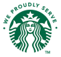 WE PROUDLY SERVE STARBUCKS®
