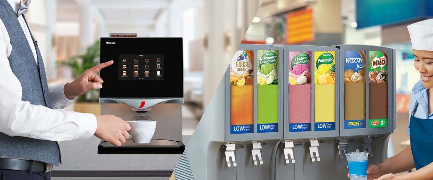 Nescafe Coffee Machine and Nestle Beverage Machines