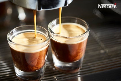 Two glass of espresso