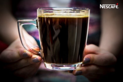 Cup of nescafe soluble coffee