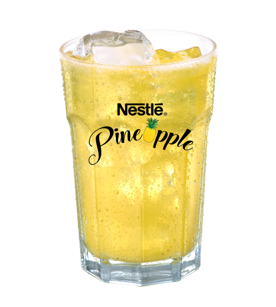 Glass of Nestle Pineapple Juice