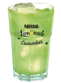 Glass of Nestle Lemonade Cucumber