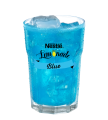 Glass of Nestle Lemonade Blue