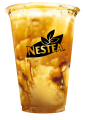 Glass of Nestea Brown Sugar Milk Tea